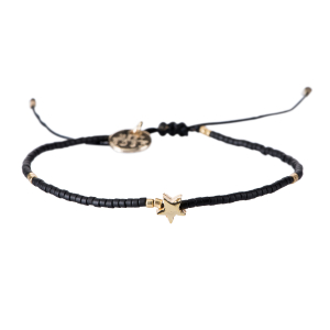 Star black gold armband Meet Coco